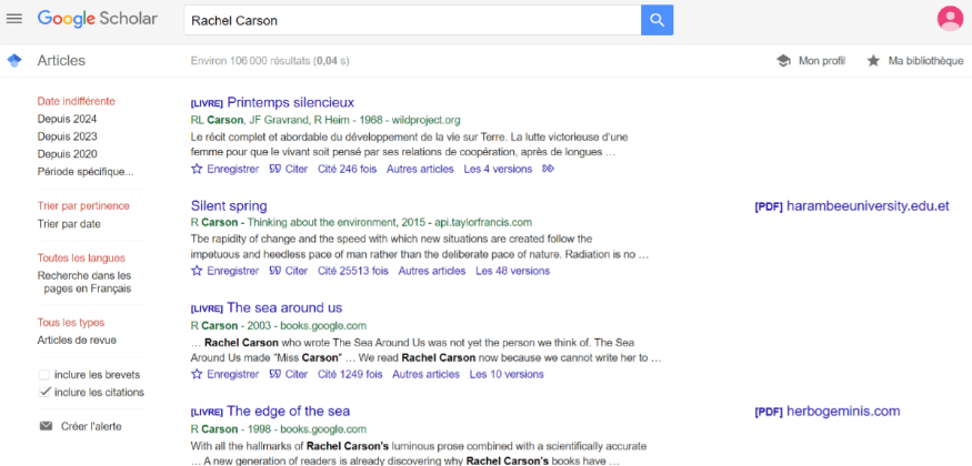 google scholar recherche mémoire