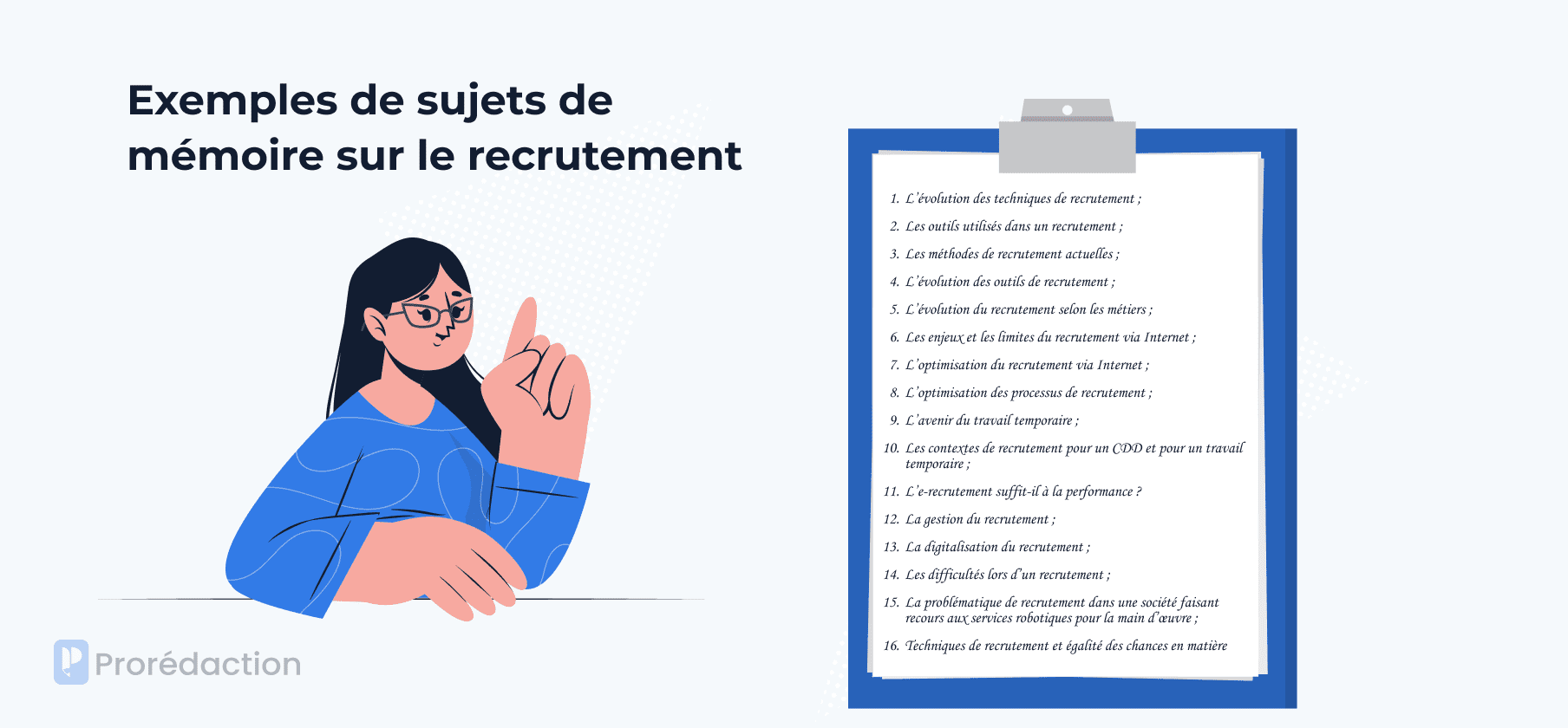 Mémoire sur le recrutement : Sujets et problématiques